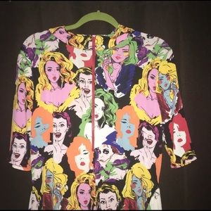 Pop Art Style Faces of Women Graphic Dress size 3X